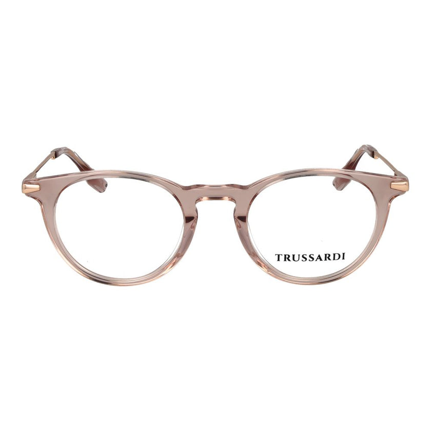 Trussardi Brille aus rosa Acetat (Gestell)