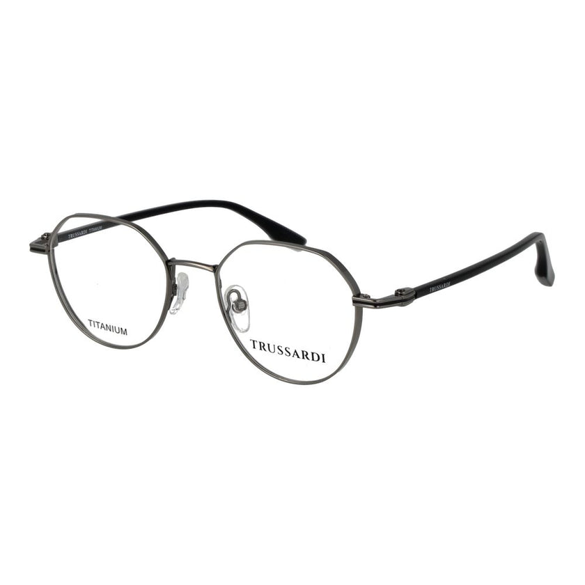 Trussardi Graue Titan-Brillenfassung