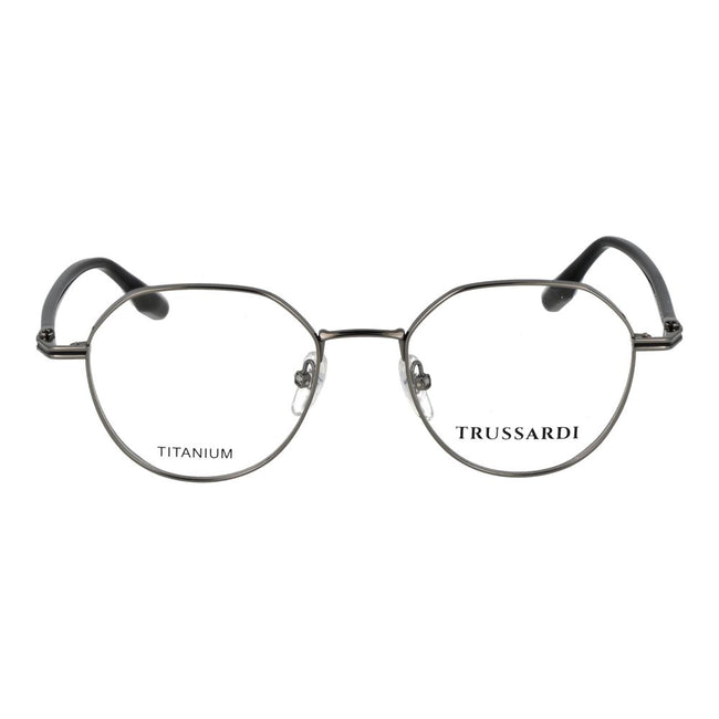 Trussardi Graue Titan-Brillenfassung