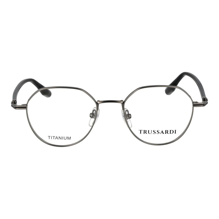 Trussardi Graue Titan-Brillenfassung