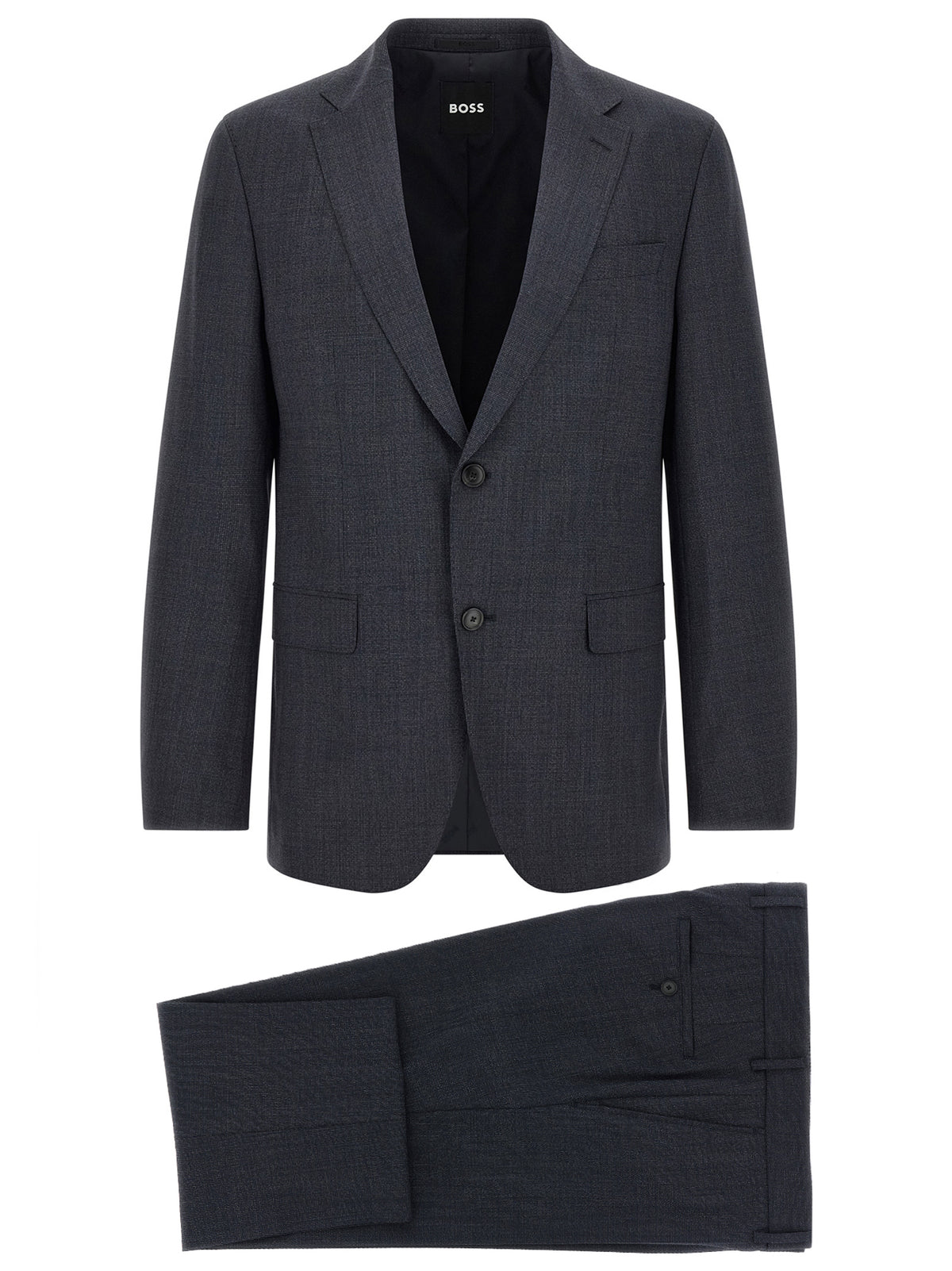 Hugo Boss Blue Two-Piece Suit in Polyester
