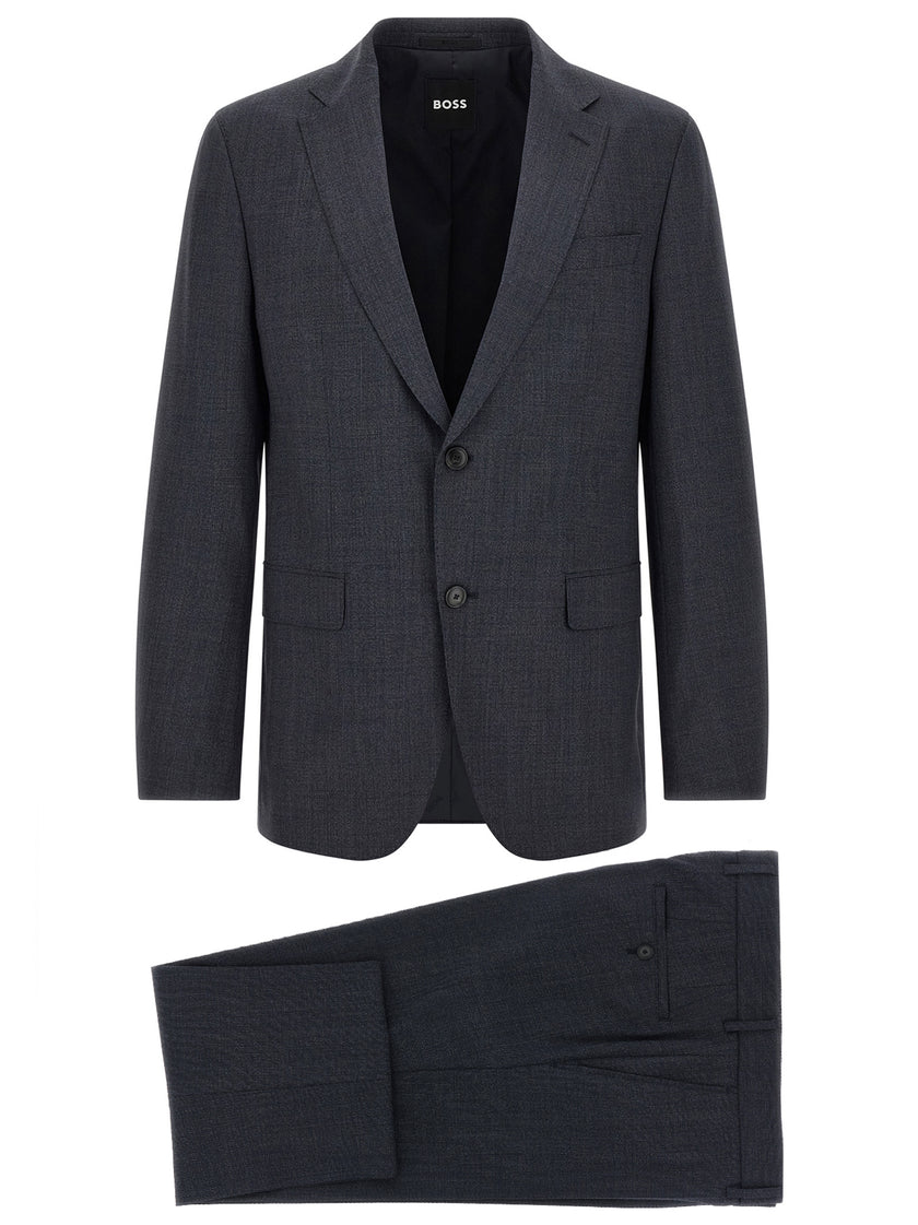 Hugo Boss Blaues Zweiteiler-Anzug aus Polyester