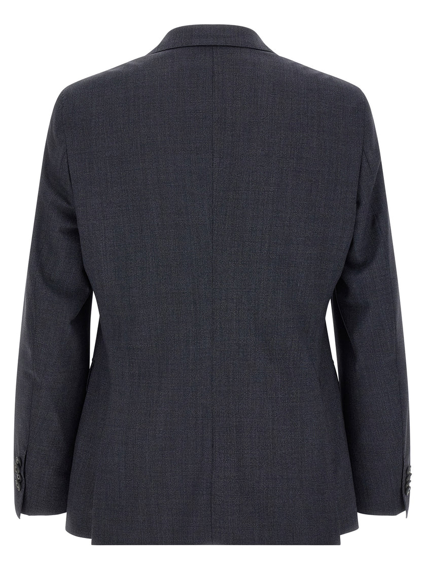 Hugo Boss Blaues Zweiteiler-Anzug aus Polyester
