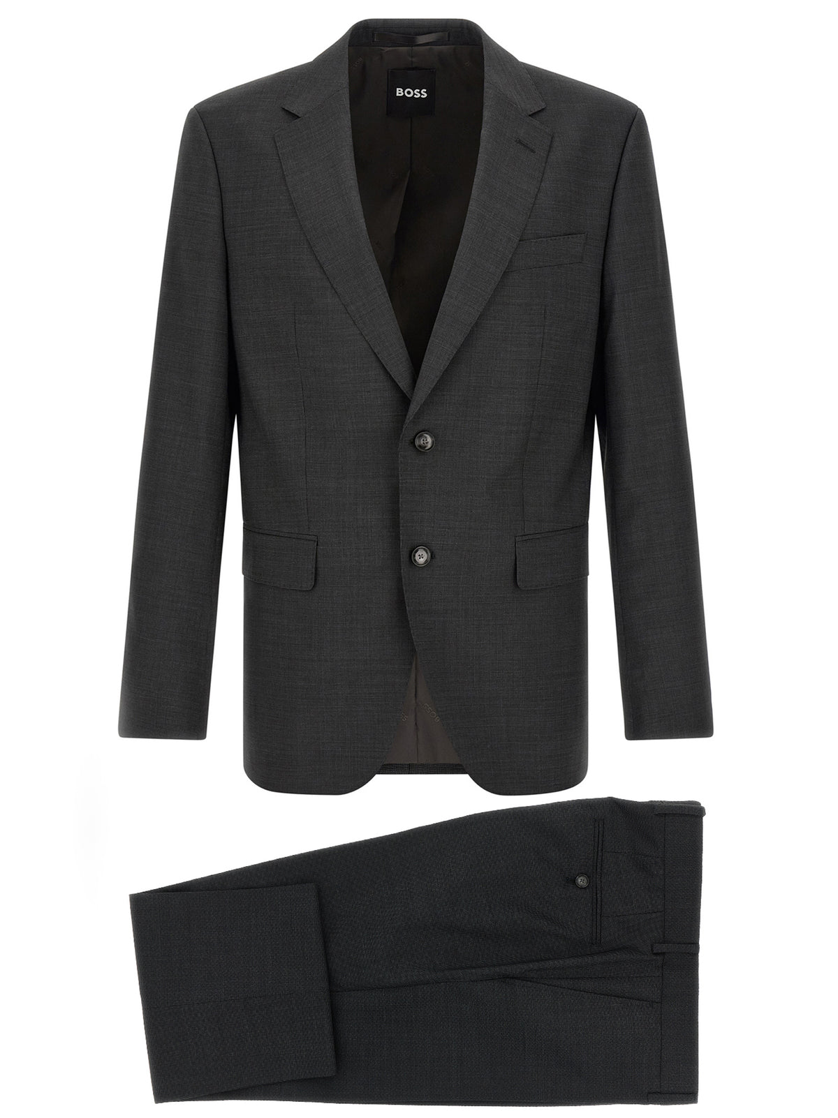 Hugo Boss Gray Two-Piece Suit in Pure Virgin Wool
