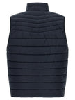 Hugo Boss Dunkelblaue ärmellose Jacke aus recyceltem Polyamid