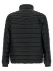 Hugo Boss Schwarze Jacke aus recyceltem Polyamid in voller Länge