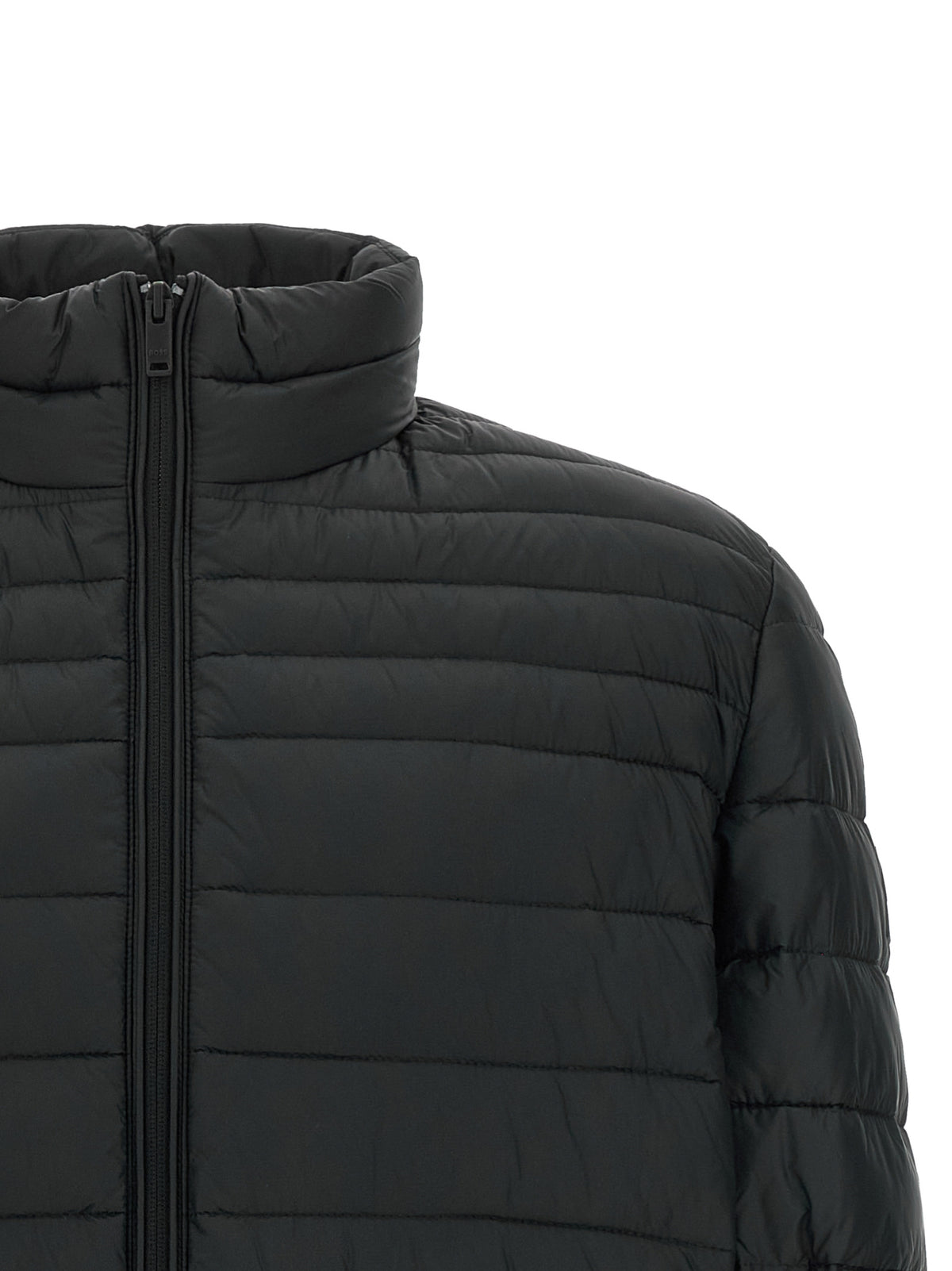 Hugo Boss Full Length Black Jacket in Recycled Polyamide