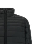 Hugo Boss Schwarze Jacke aus recyceltem Polyamid in voller Länge