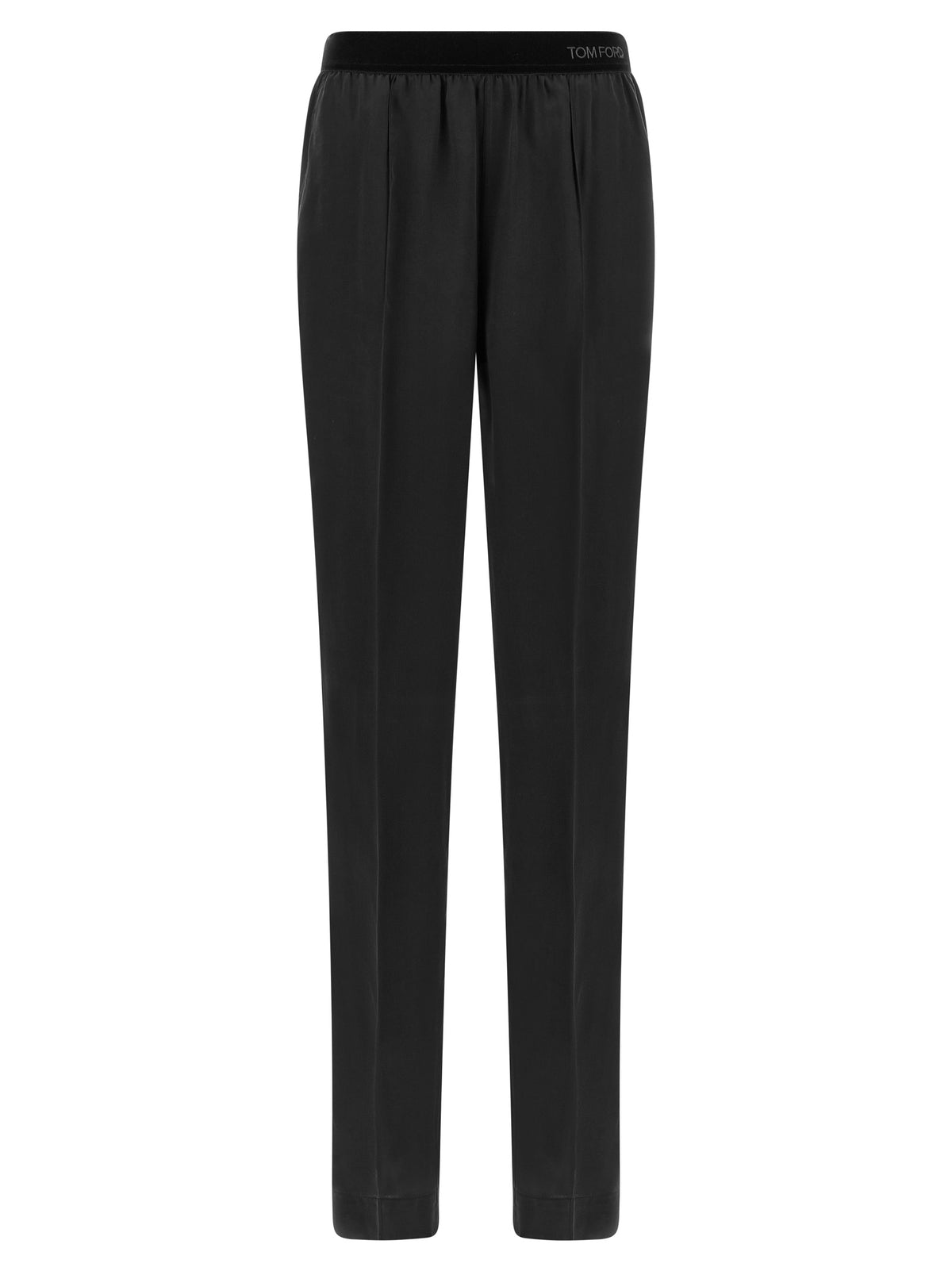Tom Ford Schwarze Seidenhose Nachtwäsche