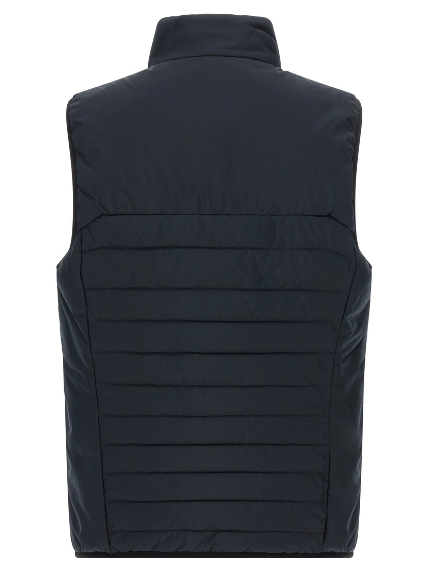 Hugo Boss Ärmellose blaue Jacke aus Polyester