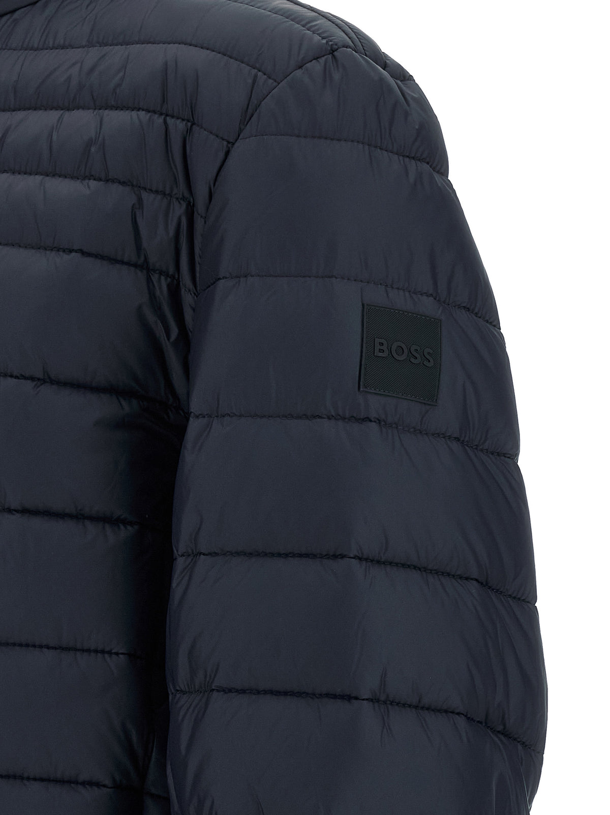 Hugo Boss Full-Length Blue Polyamide Jacket