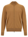 Hugo Boss Brauner Cardigan aus reiner Schurwolle