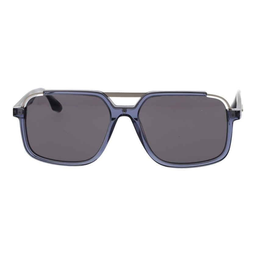 Trussardi Sonnenbrille aus blauem Acetat & Edelstahl
