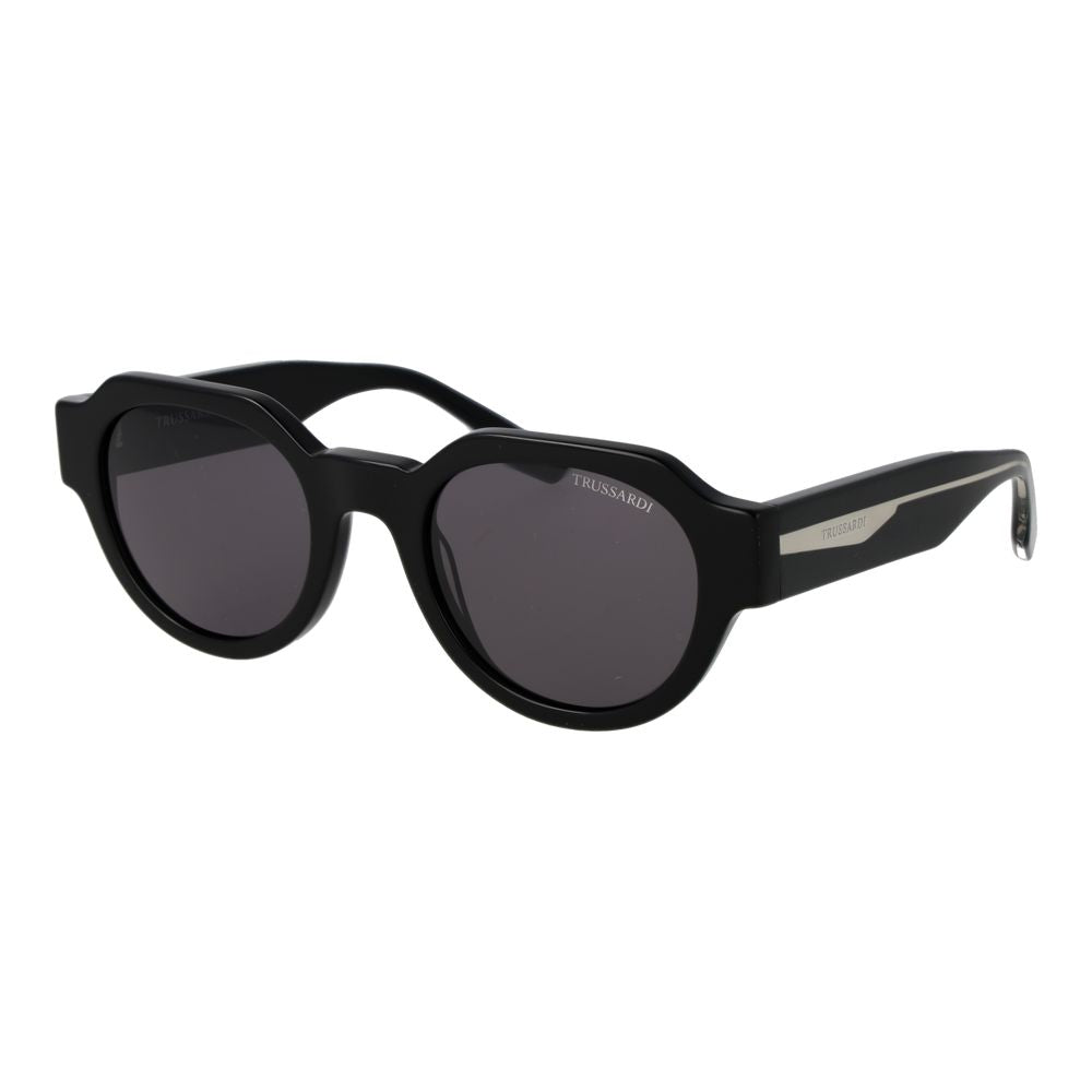 Trussardi Schwarze Sonnenbrille aus Acetat