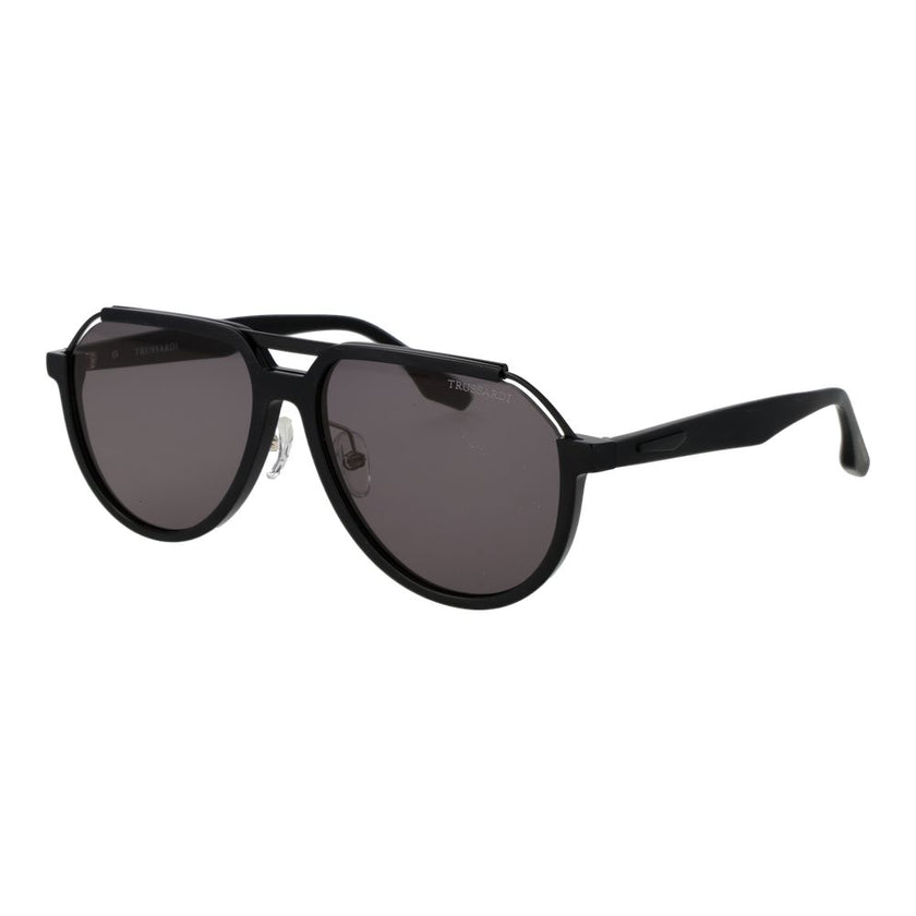 Trussardi Schwarze Sonnenbrille aus Acetat