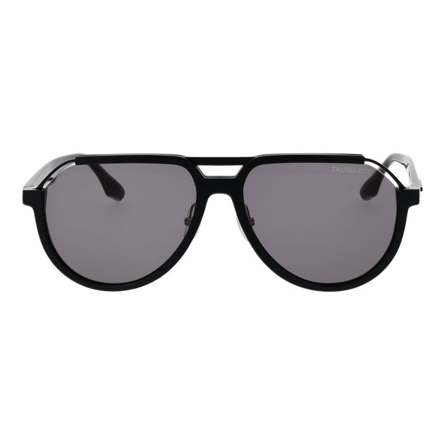 Trussardi Schwarze Sonnenbrille aus Acetat