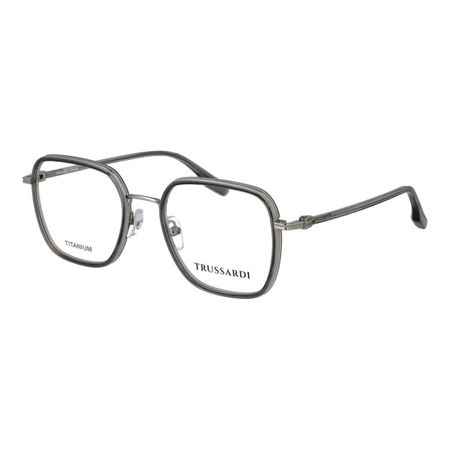 Trussardi Graue Titan-Brillenfassung