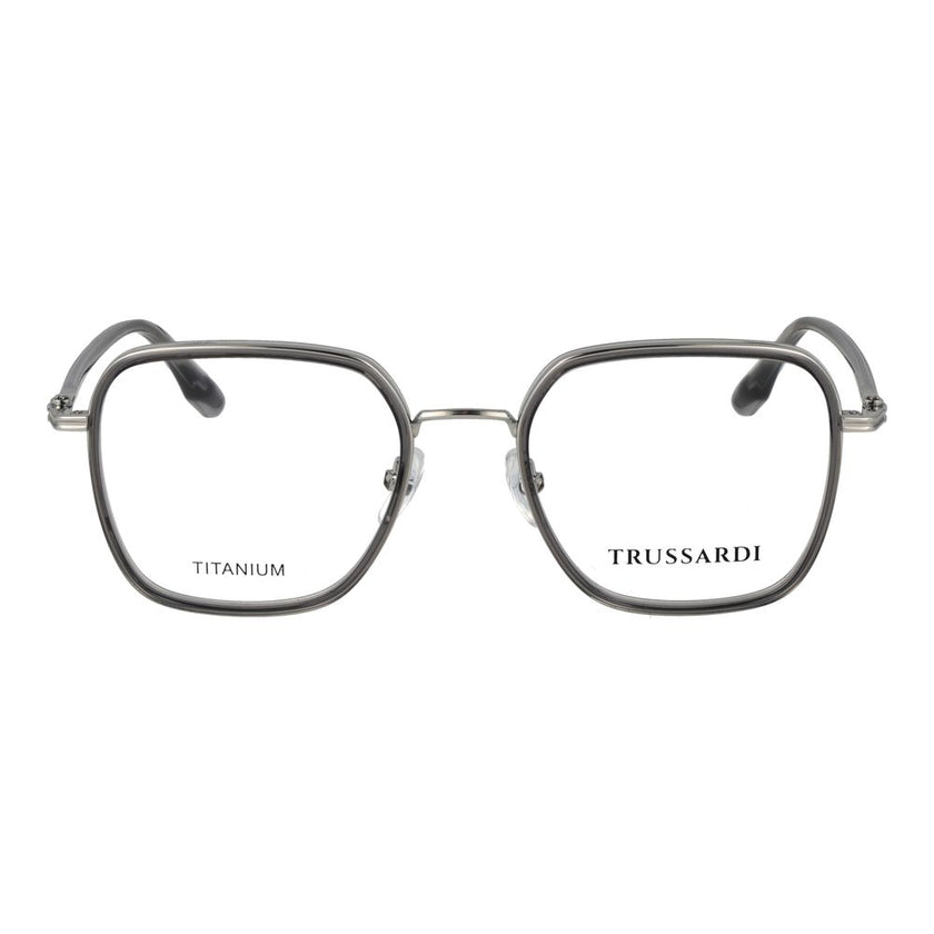 Trussardi Graue Titan-Brillenfassung