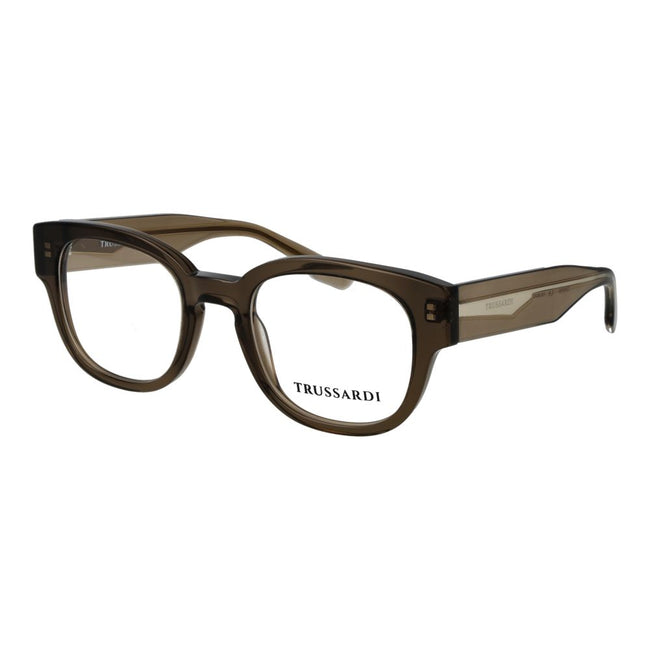 Trussardi Olivfarbene Brille (Acetat-Gestelle)