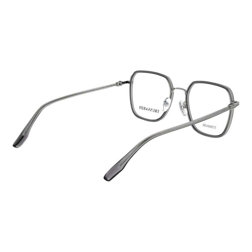 Trussardi Graue Titan-Brillenfassung