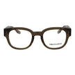 Trussardi Olivfarbene Brille (Acetat-Gestelle)