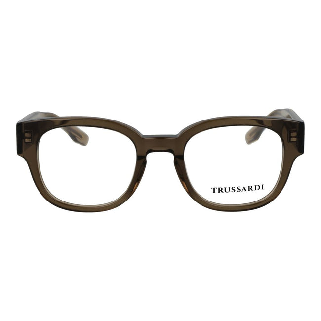 Trussardi Olivfarbene Brille (Acetat-Gestelle)