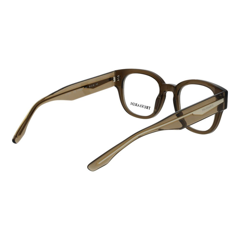 Trussardi Olivfarbene Brille (Acetat-Gestelle)