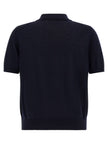 Hugo Boss Blaues Poloshirt aus reiner Schurwolle