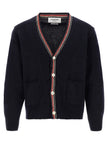 Thom Browne Blauer Wollcardigan