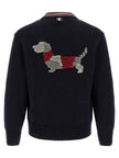 Thom Browne Blauer Wollcardigan