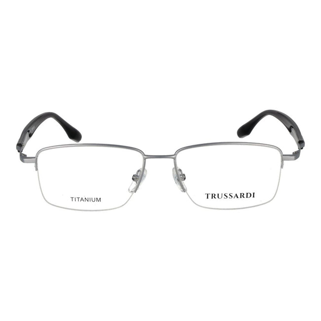 Trussardi Graue Titan-Brillenfassung