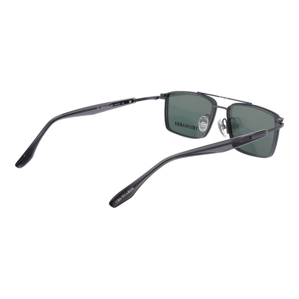 Trussardi Brillenfassung aus grauem Titan