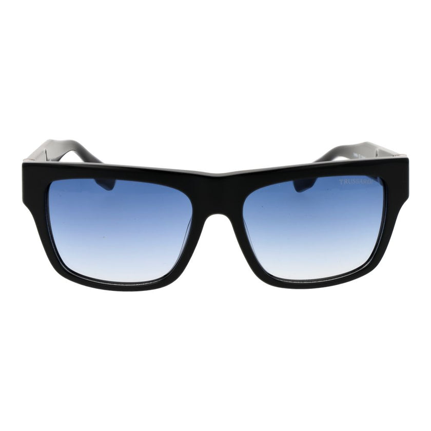 Trussardi Schwarze Sonnenbrille aus Acetat