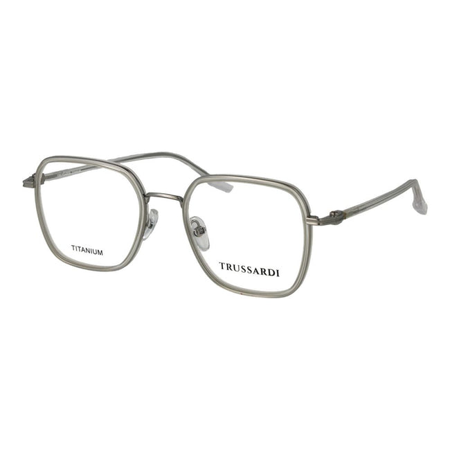 Trussardi Graue Titan-Brillenfassung