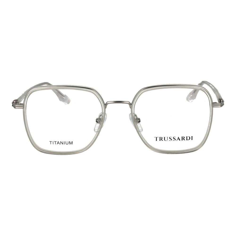 Trussardi Graue Titan-Brillenfassung