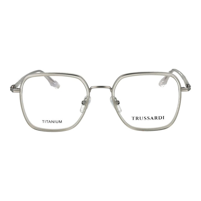 Trussardi Graue Titan-Brillenfassung