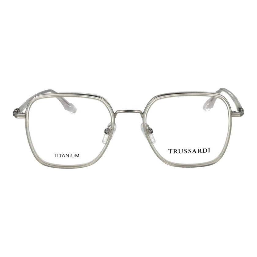 Trussardi Graue Titan-Brillenfassung