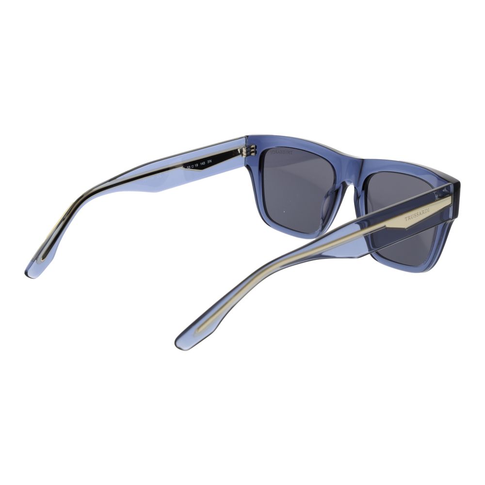 Trussardi Blaue Sonnenbrille aus Acetat