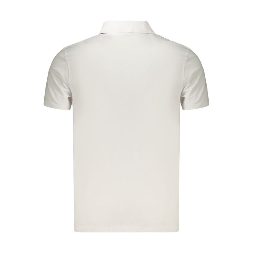 Guess Jeans Bianco Baumwoll-Herrenpoloshirt