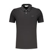 Guess Jeans Schwarzes Baumwoll-Poloshirt für Herren