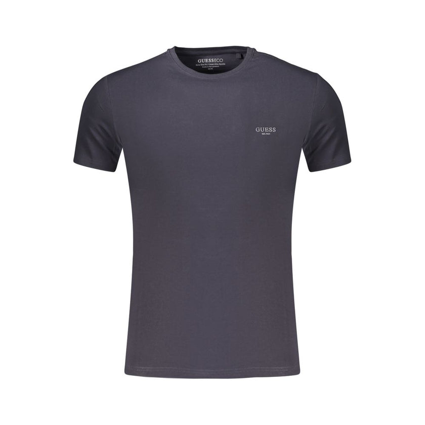 Guess Jeans Blaues Baumwoll-T-Shirt für Herren