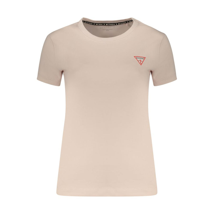Guess Jeans Women's Pink Cotton T-Shirt