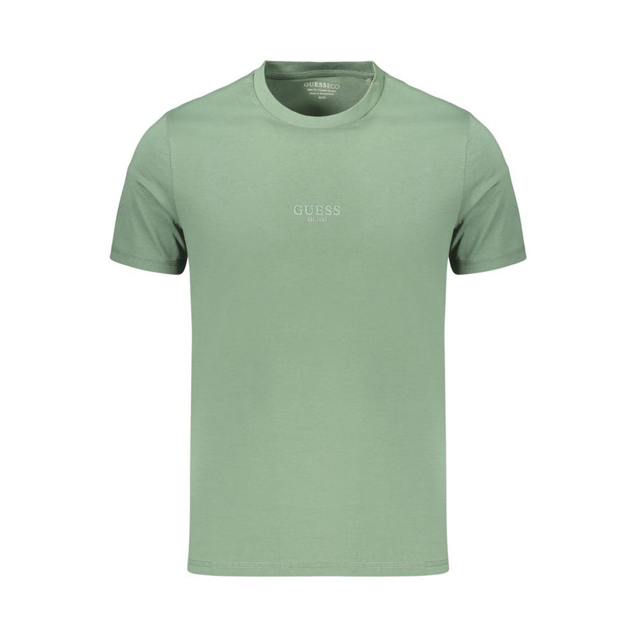 Guess Jeans Men's Green Cotton T-Shirt