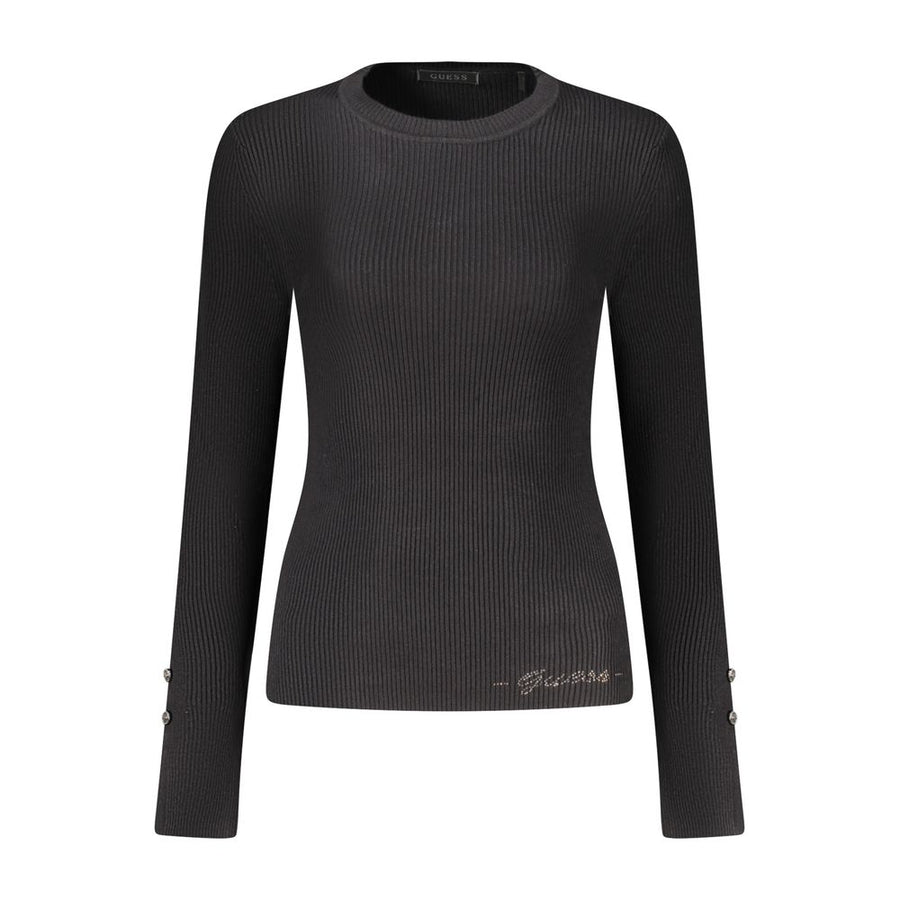 Guess Jeans Schwarzer Damenpullover aus Viskose