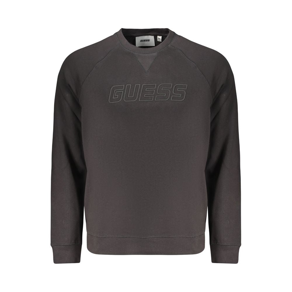 Guess Jeans Black Cotton Sweatshirt