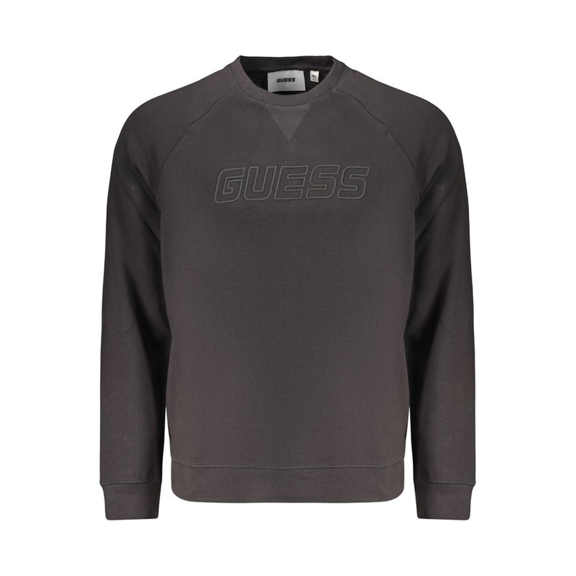 Guess Jeans Schwarzer Baumwoll-Sweatshirt