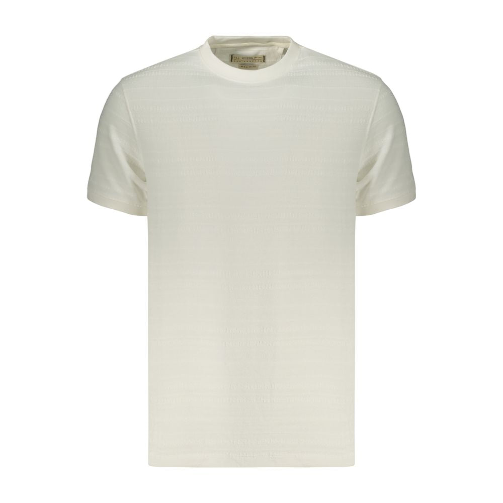 Guess Jeans Men's White Cotton T-Shirt