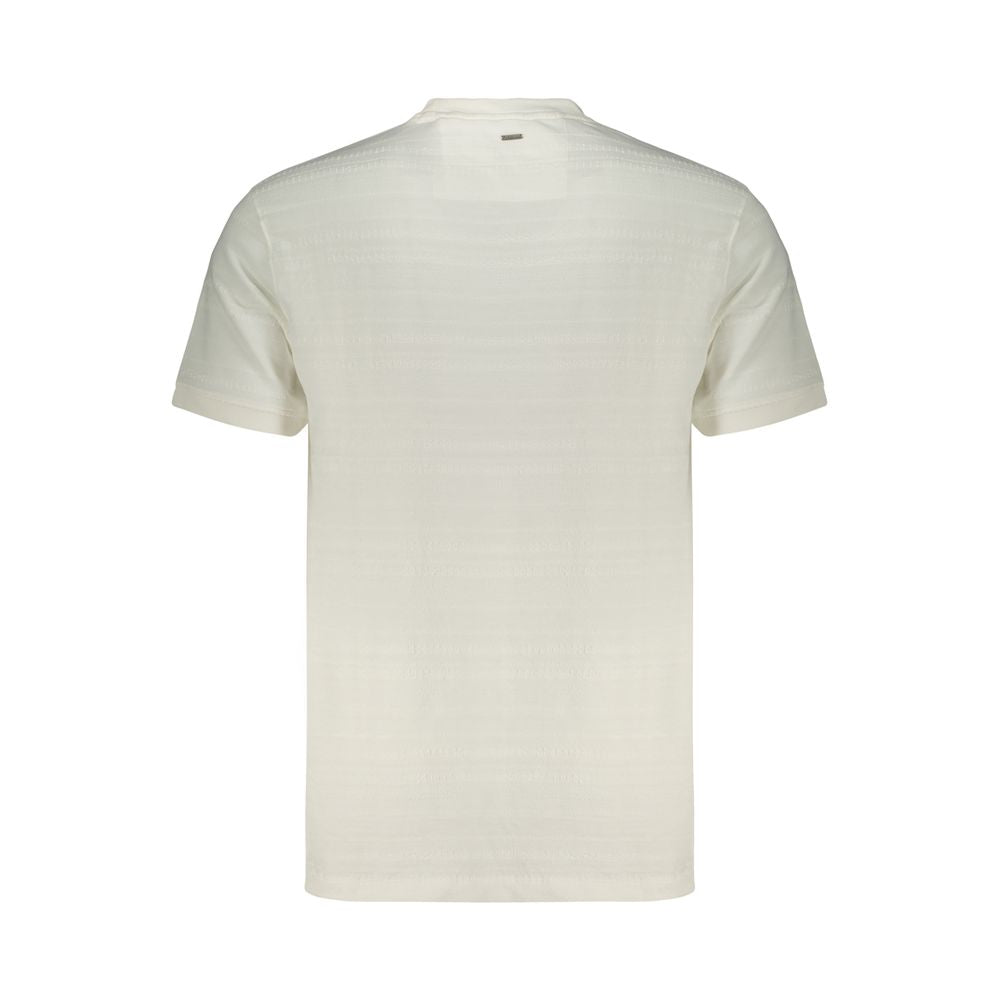 Guess Jeans Men's White Cotton T-Shirt