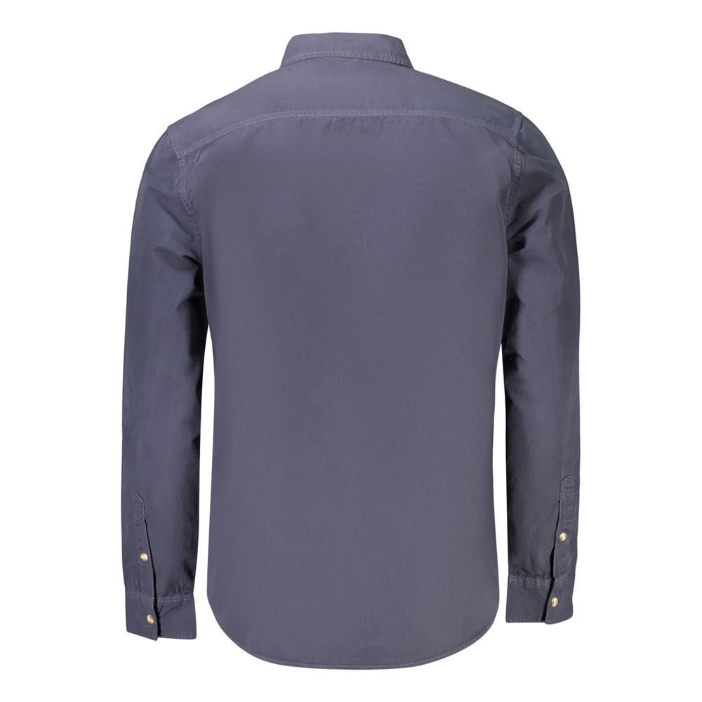 Guess Men's Blue Cotton Shirt