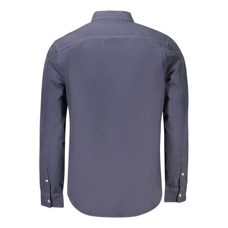 Guess Jeans Herrenhemd aus blauer Baumwolle